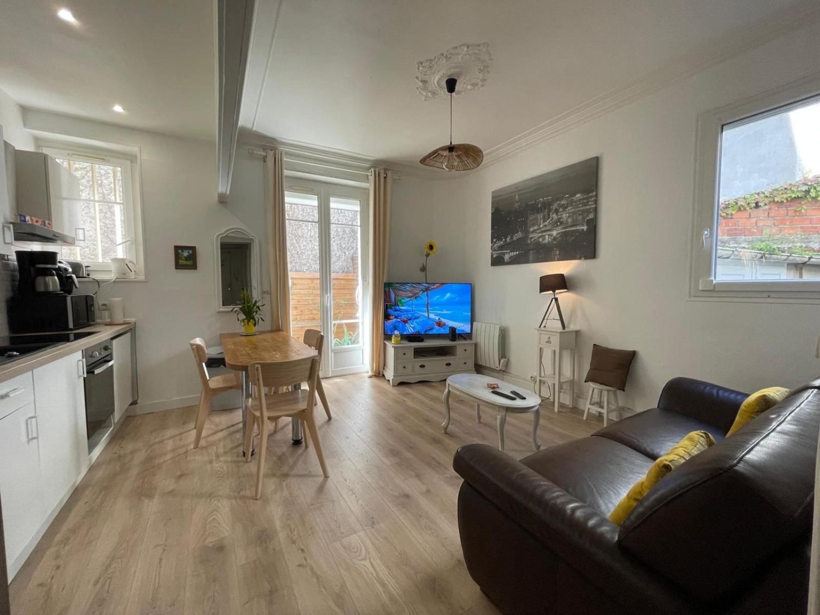 Boulogne 3 Pieces Avec Terrasse Apartment Bagian luar foto